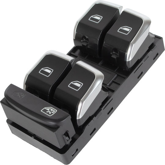 Audi A5 07-17 Elektrisches Fenster Steuerung Panel Chrom