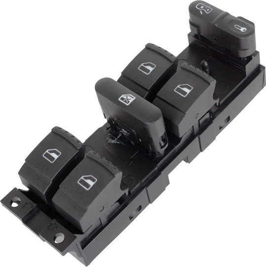 Skoda Fabia I 99-08 Electric Window Control Panel Green