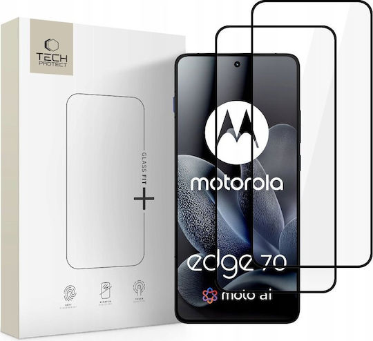 Tech-Protect Glass Fit+ Tempered Glass 2 Bucăți (Motorola Edge 70)