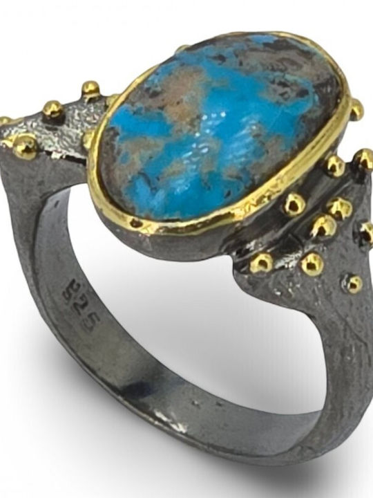 Women's Silver Ring with Stones