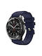 Curea Silicon Textură Twill Amazfit Bip 6 46mm Albastru Închis