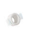 VK Lighting Plaster Recessed Spot with GU10 Socket White 8x8cm