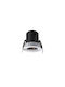 VK Lighting Metallic Recessed Spot with Built-in LED and Warm White Light White 8.4x8.4cm
