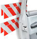 Set 4 Car Door Protectors Relaxdays Red White 10x1.5x50 Cm