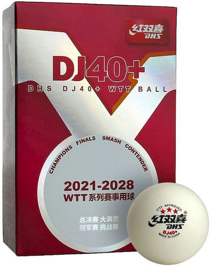 Ping Pong Balls Dhs Dj40+ 3*** Wtt Ittf 6 Balls Seam 901295018029
