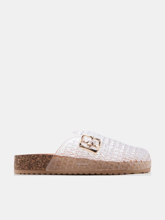 Luigi Women's White Clogs