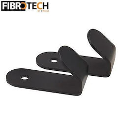 FibroTech 2502990 Inox Black Hangers 2 Pieces