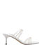 Mules With High Heel In White Colour