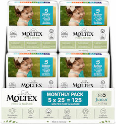 Ontex Moltex Pure & Nature No. 5 για 11-25kg 125τμχ Ontex Moltex Pure & Nature No. 5 για 11-25kg 125τμχ