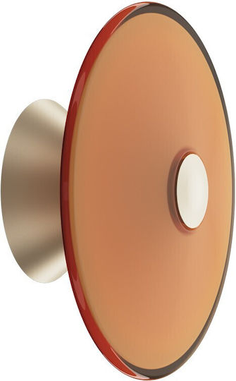VK Lighting Wandleuchte mit Integrierte LED und Warmes Weiß Licht Orange