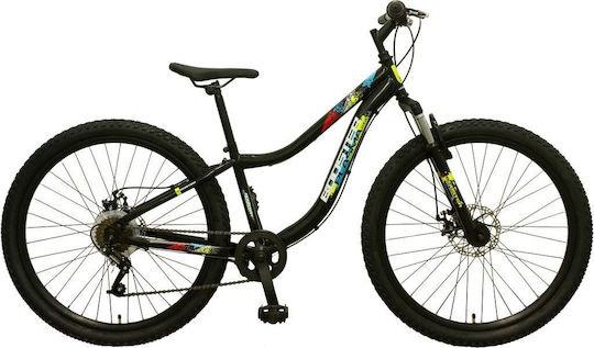 Polar 26" Black Mountain Bike with Speeds and Mechanical Disc Brakes