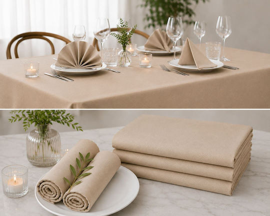 Blanc de Blanc Τραπεζομάντηλο Μπεζ 150x220cm