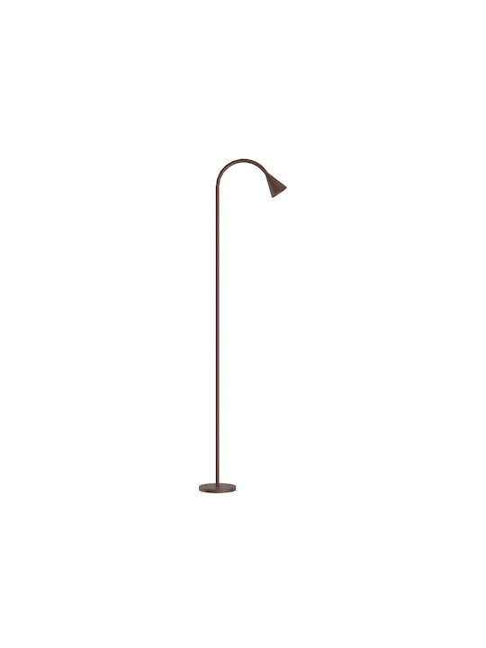 VK Lighting Outdoor LED Floor Lamp for Exterior Spaces 5W with Warm White Light IP65 Brown