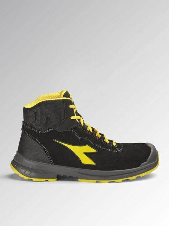 Utility Diadora Αδιάβροχο Μποτάκι Ασφαλείας Μαύ...