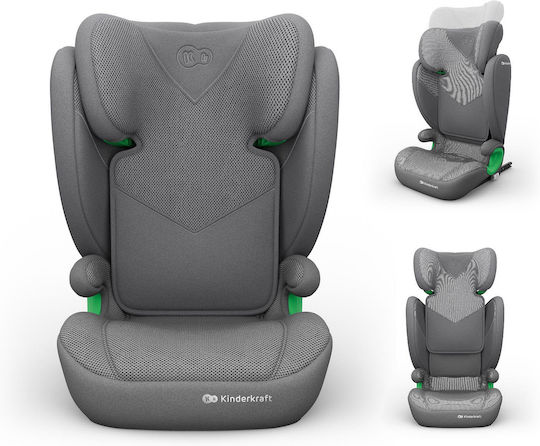 Kinderkraft Junior Fix 2 Plus Car Seat i-Size with Isofix Plus Grey 15-36 kg