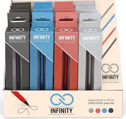Lebez Infinity Diagonal Pencil With Round Body Ballpoint 16τμχ (Διάφορα Χρώματα)