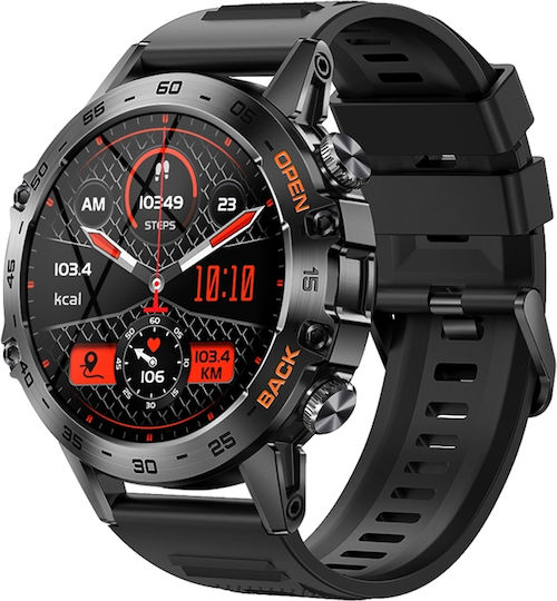 Veltori VT120-1 Smartwatch Mit Herzfrequenzmesser Schwarz