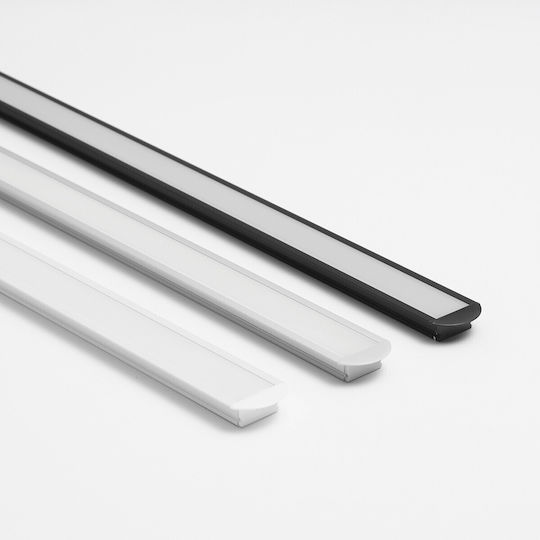 VK Lighting Profil De Aluminiu Pentru Bandă LED Cu Acoperire Opal 200cm