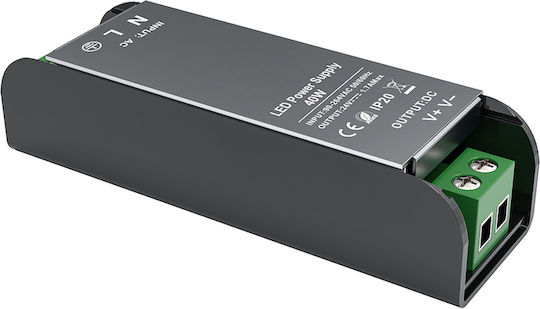 Aca Τροφοδοτικό LED IP20 Ισχύος 40W με Τάση Εξόδου 48V