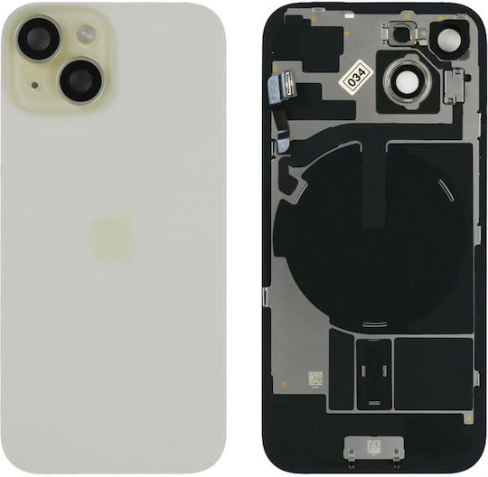 Genuine Back Glass Nfc Flex Flash & Camera Lens Iphone 15 Yellow