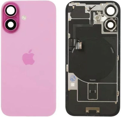 Genuine Back Glass Nfc Flex Flash Iphone 16 Pink
