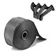 Motorcycle Exhaust Cap Protective 10m Fiberglass Black