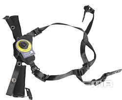 Fma Helmzubehör Kinnvorhang Ex Helmet Boltless Fit Retention System Schwarz