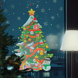 Christmas Tree Sticker 62 X 70 Cm Wall Door Window Adhesive Festive Pvc Decor Christmas Tree Sticker 62 X 70 Cm Wall Door Window Adhesive Festive Pvc Decor