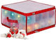 Christmas Bauble Storage Box Relaxdays Red Tran...