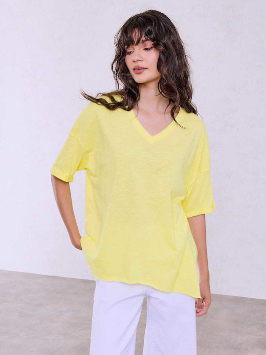 Celestino Women's Blouse Turned Sleeve Loose Fi...