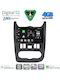 Digital IQ Car Audio System for Renault Logan Dacia Duster Logan Sandero 2006-2012 Bluetooth USB WiFi GPS Apple CarPlay Android Auto with 9" Touch Screen