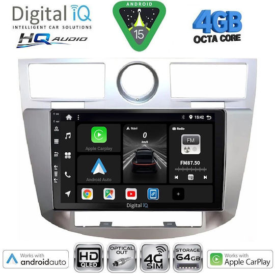 Digital IQ Car Audio System Chrysler Sebring 2008-2010 Bluetooth USB WiFi GPS Apple CarPlay Android Auto with 9" Touch Screen
