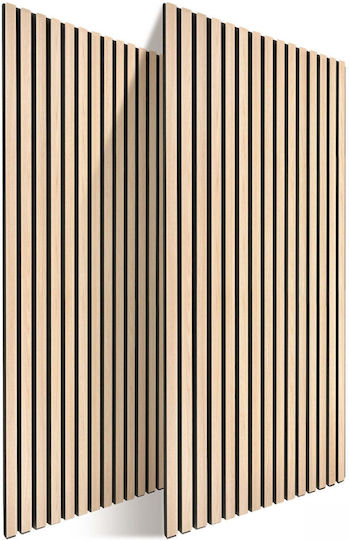 Relaxdays Acoustic Panel Set 120 X 60 Cm Beige 120x2x60 Cm