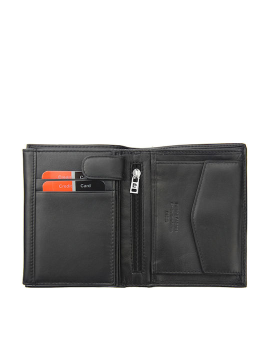 326 Leder Herrenbrieftasche mit RFID Silber