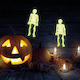 Set 10 Glow-in--dark Halloween Skeletons 14 Cm