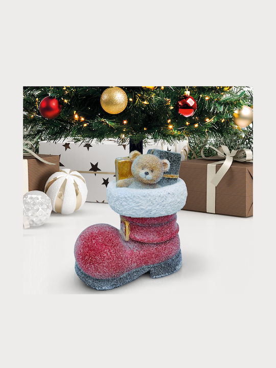 Weihnachtsbaumständer Santa Stiefel 45,5 cm Stabile Basis Aus Künstlichem Stein