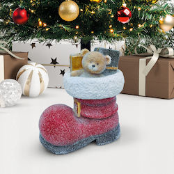 Weihnachtsbaumständer Santa Stiefel 45,5 cm Stabile Basis Aus Künstlichem Stein