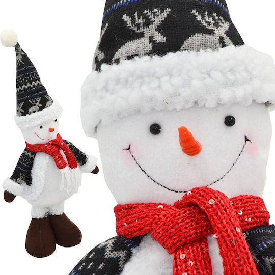 Dekorative SNowman 50cm Grau Silber