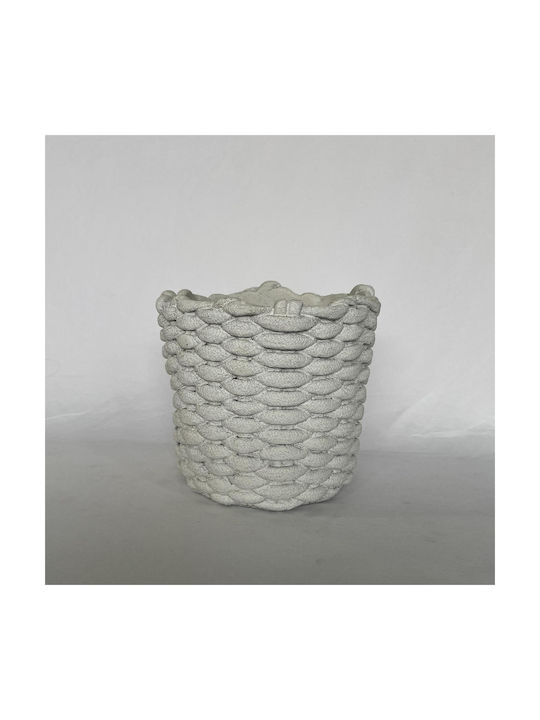 Supergreens Softweave Concrete Beige Flower Pot 21.5x21x20.5cm