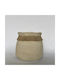 Supergreens Fringea Γλάστρα Τσιμεντένια Μπέζ 29x29x25.5εκ.
