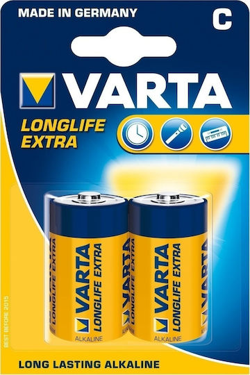 Varta LongLife Extra Baterie Alcalină C 1.5V