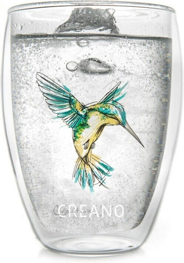 Creano Κούπα Γυάλινη Πράσινη 250ml