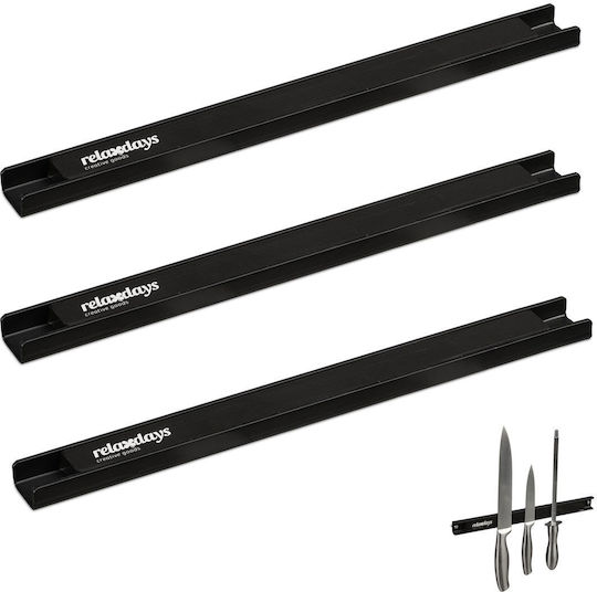 Relaxdays Magnetic Knives Stand Made of Stainless Steel