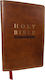 Nkjv Super Giant Print New Testament, Brown Leathersoft, Red Letter, Comfort Print (thumb Indexed) - Thomas Nelson Publishers - Leather / Fine Binding