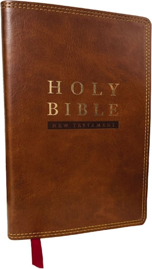 Nkjv Super Giant Print New Testament, Brown Leathersoft, Red Letter, Comfort Print (thumb Indexed) - Thomas Nelson Publishers - Leather / Fine Binding