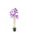 Künstliche Pflanze Orchidee Phalaenopsis 8811-6 180cm Lila Supergreens Stoff Kunststoff
