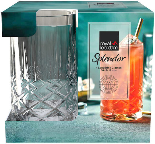 Royal Leerdam Splendor Σετ Ποτήρια Νερού από Γυαλί 360ml 1005824 4τμχ Royal Leerdam Splendor Σετ Ποτήρια Νερού από Γυαλί 360ml 1005824 4τμχ