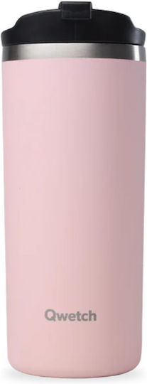 Qwetch Ποτήρι Θερμός Ανοξείδωτο BPA Free 470ml Qwetch Ροζ