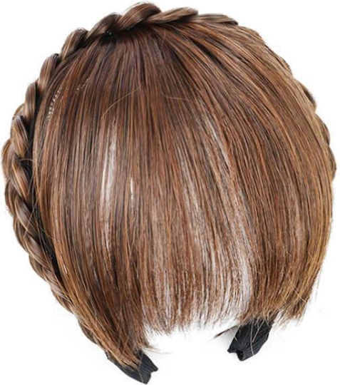 Wig Thin Bangs Monochrome Simulation Without Sideburns Light Brown