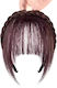 Wig Fringe Thin Simulation One Piece Sideburns Dark Brown
